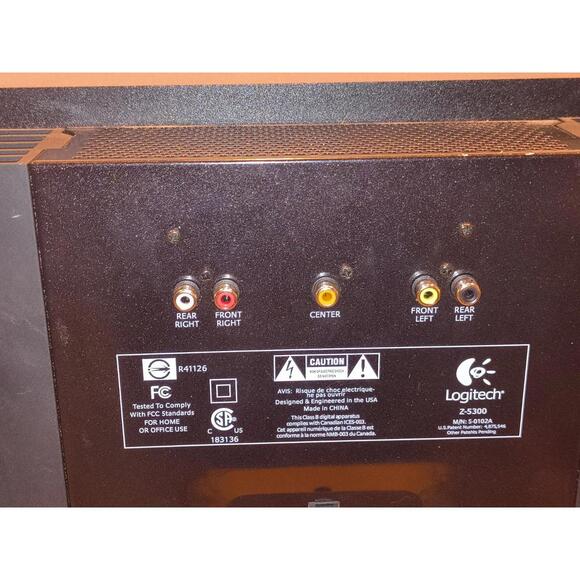 Logitech THX Z5300 5.1 Computer Sound System Tested Functioning - Picture 7 of 9